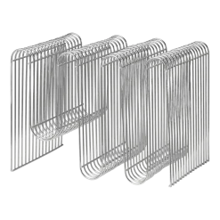 Range-magazine design argenté 40 cm Curva - AYTM