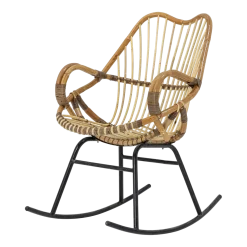 Reine Rocking Chair Nature Rattan - Bloomingville
