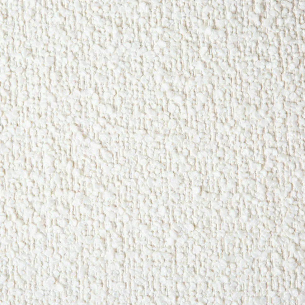 Repose-pieds en bouclé crème S Vint - Hkliving