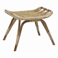 Repose-pieds en rotin foncé Monet - Sika Design