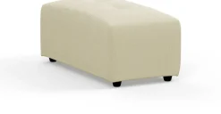 Repose-pieds en velours côtelé blanc Hay - HKliving