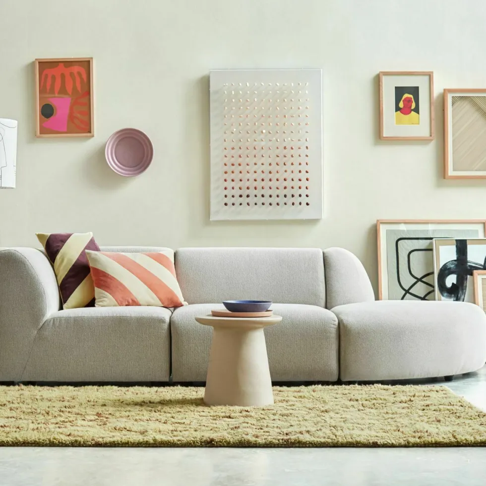 Repose-pieds sneak gris clair S Jax - Hkliving