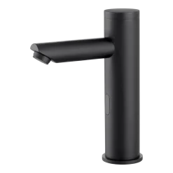 Robinet lavabo automatique moderne eau froide en laiton noir Pula - Kroos
