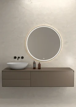 Robinet mélangeur lavabo mural en laiton noir Corbeau - Kroos
