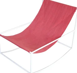 Rocking chair / Blanc / Rouge - valerie_objects