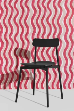 Rouleau de papier peint orange 1 m Gaufrette - Petite Friture
