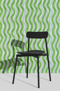 Rouleau de papier peint vert 1 m Gaufrette - Petite Friture