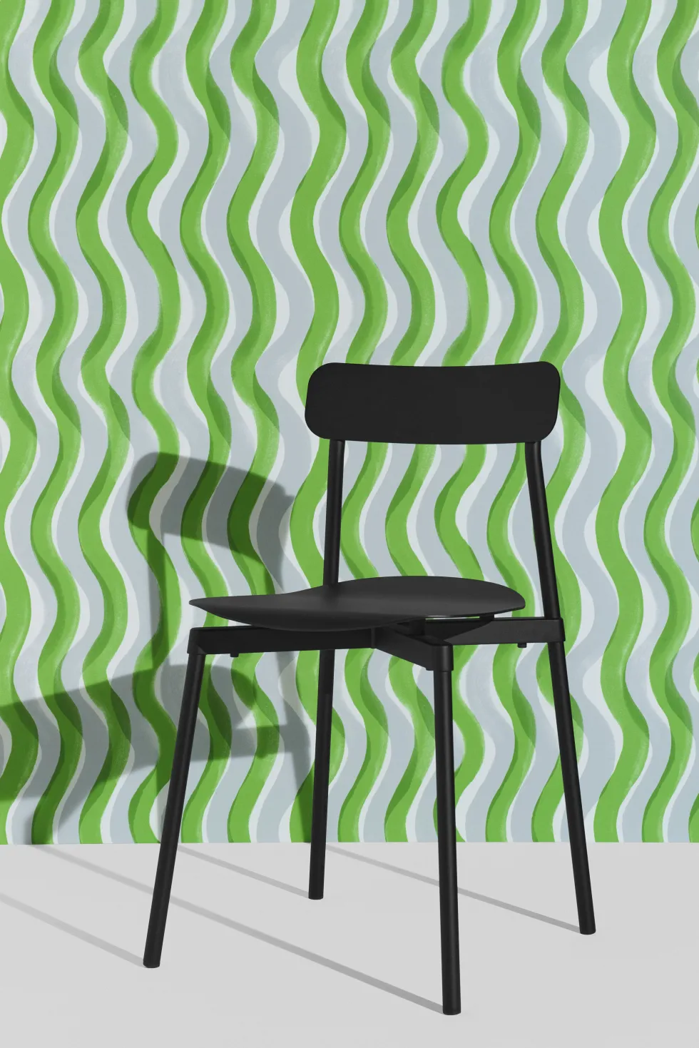 Rouleau de papier peint vert 1 m Gaufrette - Petite Friture