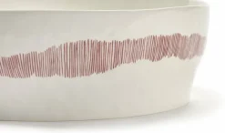 Saladier blanc avec motif rouge Feast - Serax