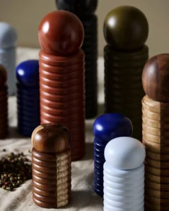 Salière et poivrier en bois d'acacia marron Ras - Nordal
