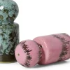 Salière et poivrier en céramique baroque 4,8x4,8x9,8cm Vaisselle 70's - HKLiving
