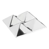Sculpture miroir murale en acrylique transparent 4 Pyramid - Verpan
