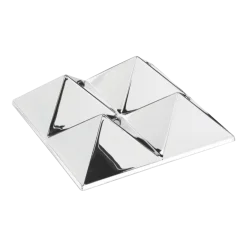 Sculpture miroir murale en acrylique transparent 4 Pyramid - Verpan