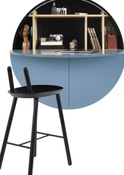 Secrétaire mural bleu et noir Pill - Emko