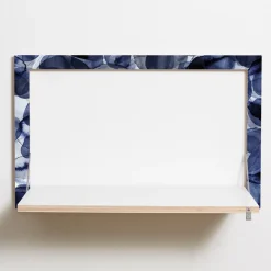 Secrétaire mural Fläpps 80 x 50 cm Bubbles Indigo - Ambivalenz