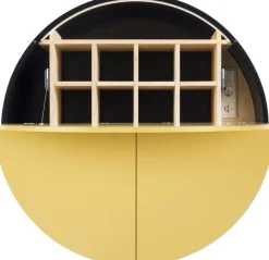 Secrétaire mural jaune et noir Pill - Emko