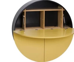 Secrétaire mural jaune et noir Pill - Emko