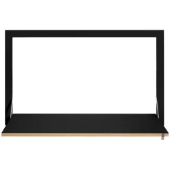 Secrétaire mural noir 100 x 60 cm Fläpps - Ambivalenz