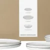 Service de vaisselle pour deux en grès blanc Nordic Salt - Broste Copenhagen