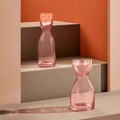 Set d'eau de nuit M. & Mme Short Dusty Rose - Nude Glass
