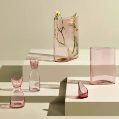 Set d'eau de nuit M. & Mme Short Dusty Rose - Nude Glass
