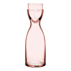 Set d'eau de nuit M. & Mme Tall Dusty Rose - Nude Glass