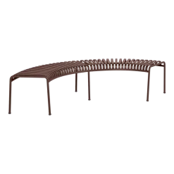 Set de 2 bancs de jardin à 6 pieds en métal rouge Palissade - HAY