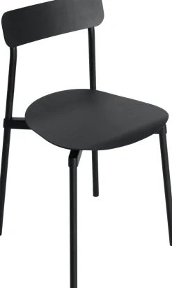 Set de 2 chaises en métal noir Fromme - Petite Friture