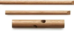 Set de 2 crochets en chêne naturel 15,5 x 12,5 x 14,5 cm Sticks - Normann Copenhagen