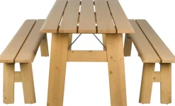 Set de jardin en pin naturel Avenue - Zuiver