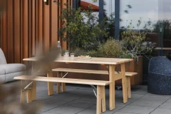 Set de jardin en pin naturel Avenue - Zuiver