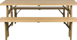Set de jardin en pin naturel Avenue - Zuiver