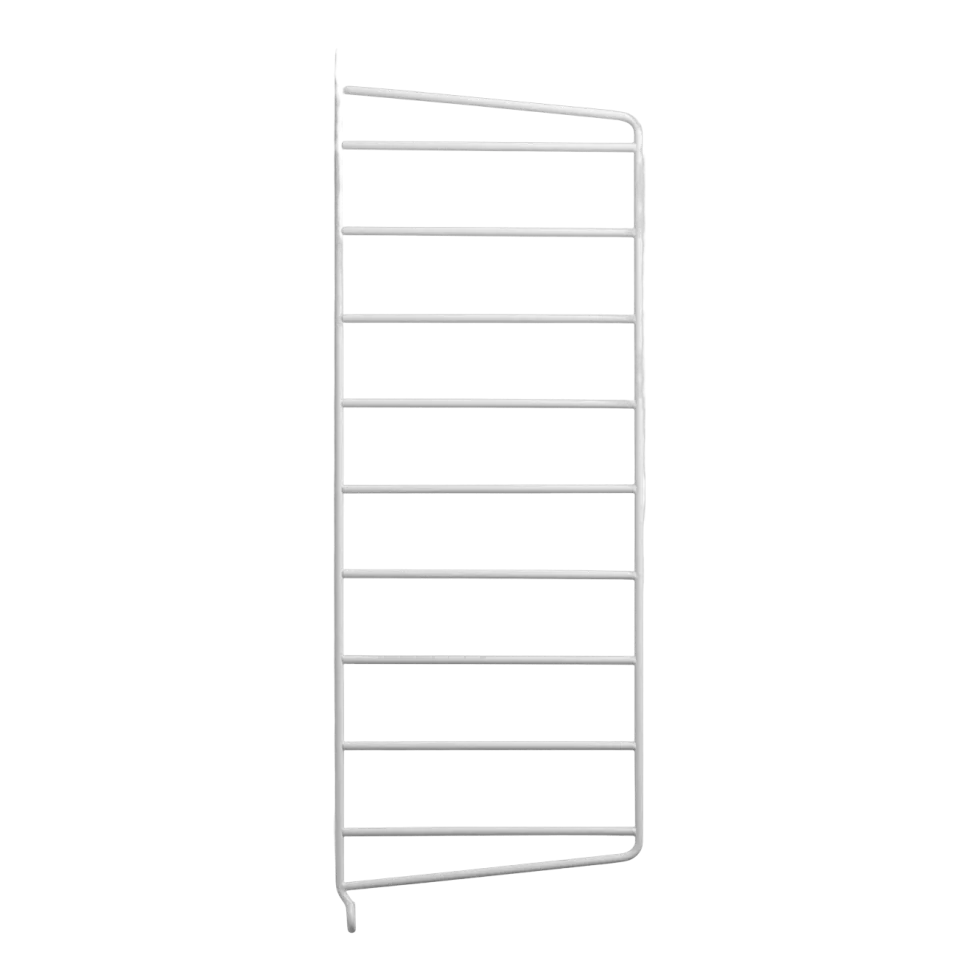 Set de 2 montants muraux en acier blanc 50 x 20 cm - String furniture