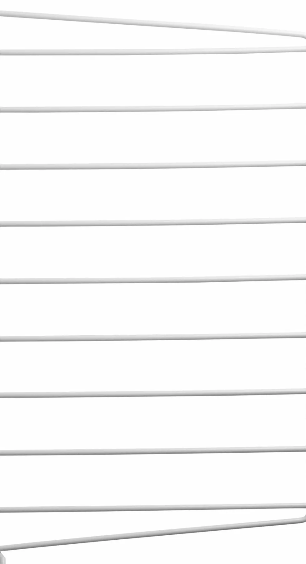 Set de 2 montants muraux en acier blanc 50 x 30 cm - String furniture