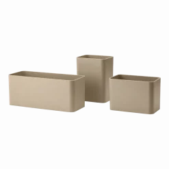 Set de 3 organisateurs beige 9x8x7cm Works - String furniture