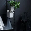 Set de 3 organisateurs noir 9x8x7cm Works - String furniture