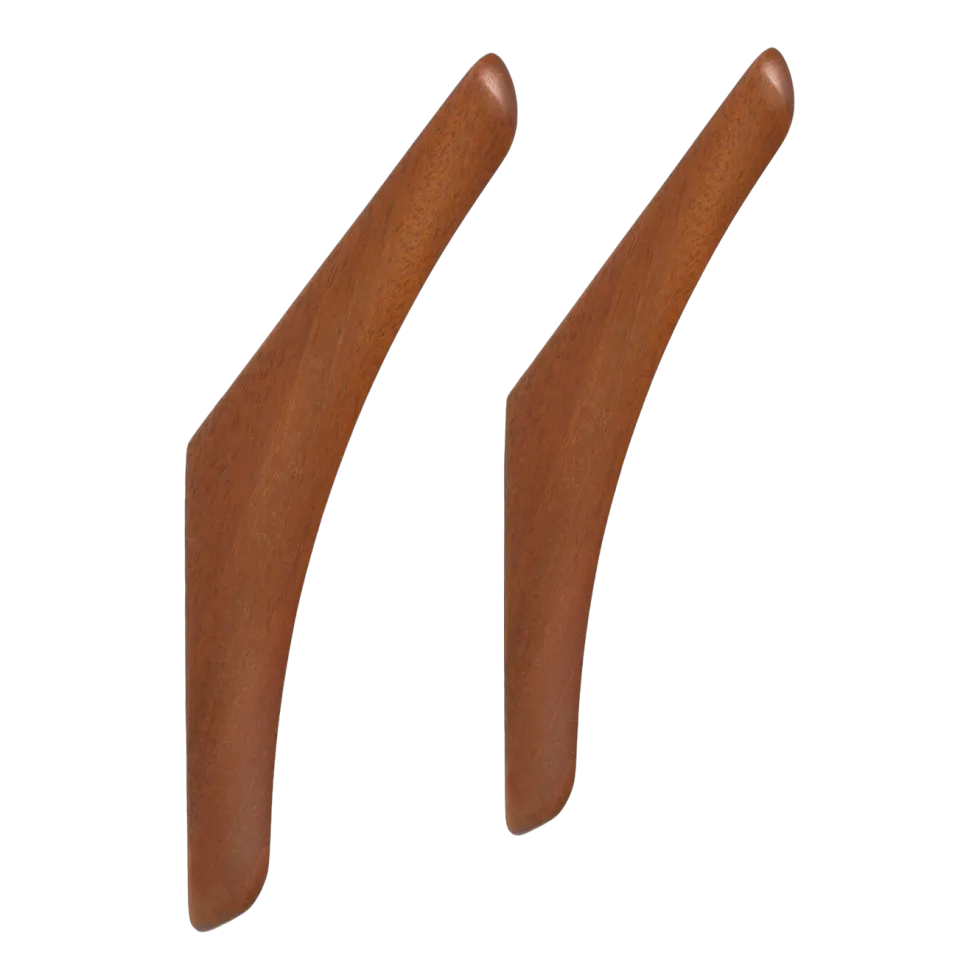 Set de 2 porte-manteaux en acajou massif PI - Ethnicraft Accessories