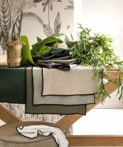 Set de table en lin blanc 35x48cm Borgo - Haomy