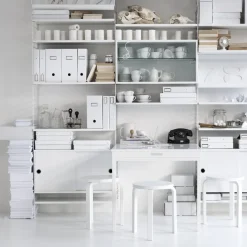 Set de 3 étagères en MDF blanches 58 x 30 cm - String furniture