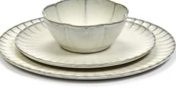Set de vaisselle 12 pièces en grès blanc Inku - Serax