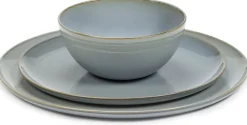 Set de vaisselle 12 pièces en grès smoked blue Terres de rêves - Serax