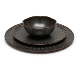 Set de vaisselle 12 pièces en grès vert Inku - Serax