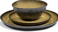 Set de vaisselle 12 pièces en grès vert Pure - Serax