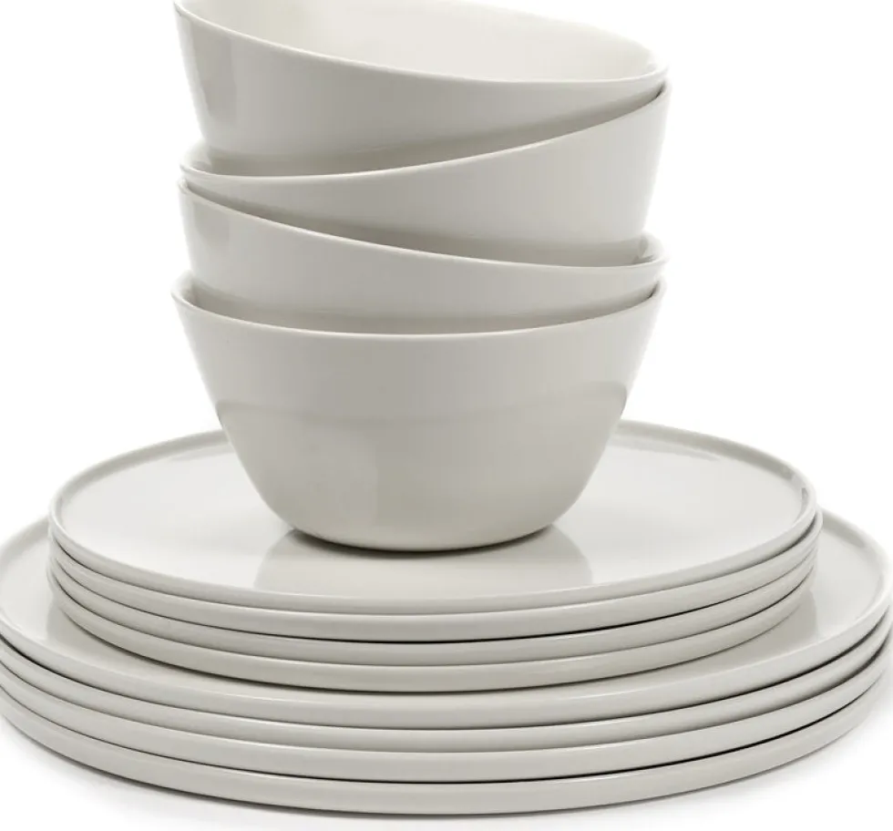 Set de vaisselle 12 pièces en porcelaine ivoire Cena - Serax