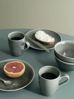 Set de vaisselle pour deux en grès gris Nordic Rain - Broste Copenhagen