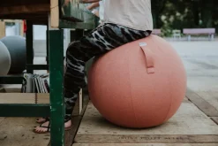 Siège ergonomique en laine synthétique saumon 60 cm SOVA - VLUV