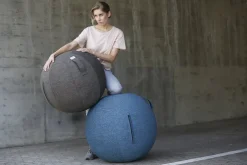 Siège ergonomique en synthétique gris foncé 60cm Stov - VLUV