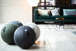 Siège ergonomique en synthétique noir 60cm Vega - VLUV