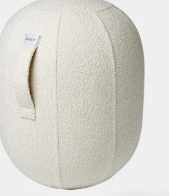 Siège ergonomique en tissu bouclé blanc Diva - Vluv