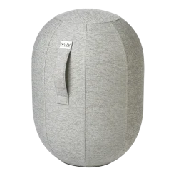 Siège ergonomique en tissu bouclette gris concrete Kapsul Stov - Vluv